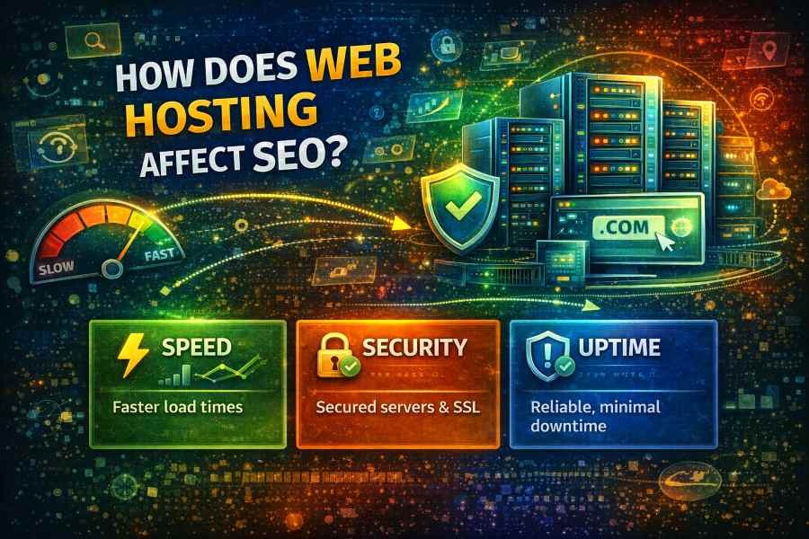 how does web hosting affect seo