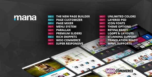 Mana - Responsive Multipurpose WordPress Theme