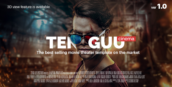 Tenguu Cinema - Movie Theater PSD Template